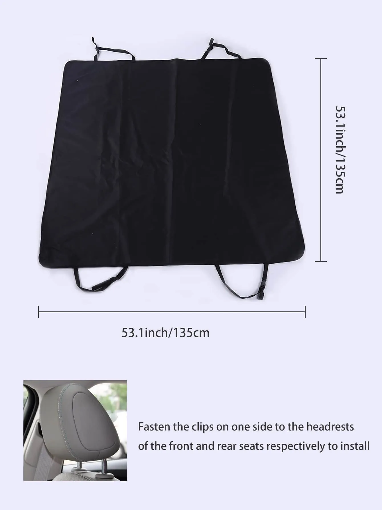 1pc Pet Car Rear Seat Pad