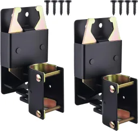 2 Pack 2-Way Heavy Duty Farm Gate Latch - Lockable Fence Gate Latch for Metal Tube Gate, Livestock Cattle, Horse Corrals, Ranches, Pastures, Pet Cages & Fences (Screws & Instructions Included)