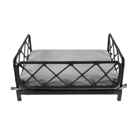 25" Wicker Pet Bed, Outdoor Indoor