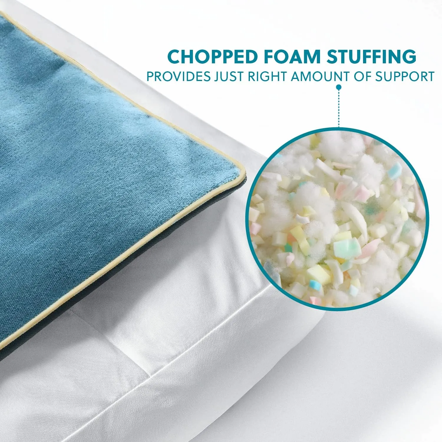 Bedsure Washable Dog Bed Medium Size Dog - 4 Inch Thicken Up to 45lbs Waterproof Pet Mat Pillows with Removable Washable Cover, Blue