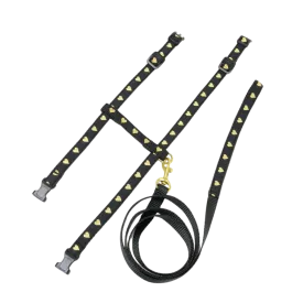 Cat Harness & Leash | Hearts of Gold