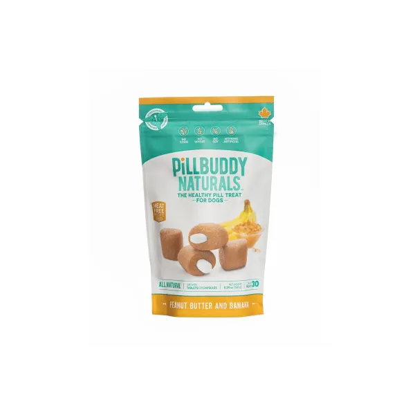 Complete Natural Nutrition Pill Buddy Dog Natural Banana & Peanut Butter