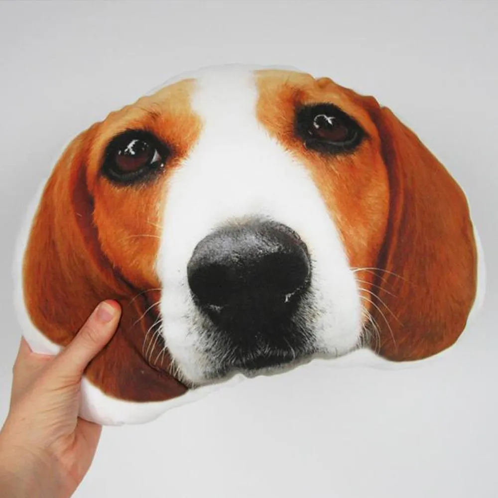 Custom Pet Face Pillow, Dog Shaped Pillow From Pictures, Cat Memorial Personalized Pillow
