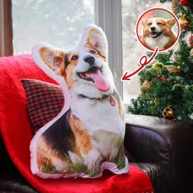 Custom Pet Face Pillow, Dog Shaped Pillow From Pictures, Cat Memorial Personalized Pillow