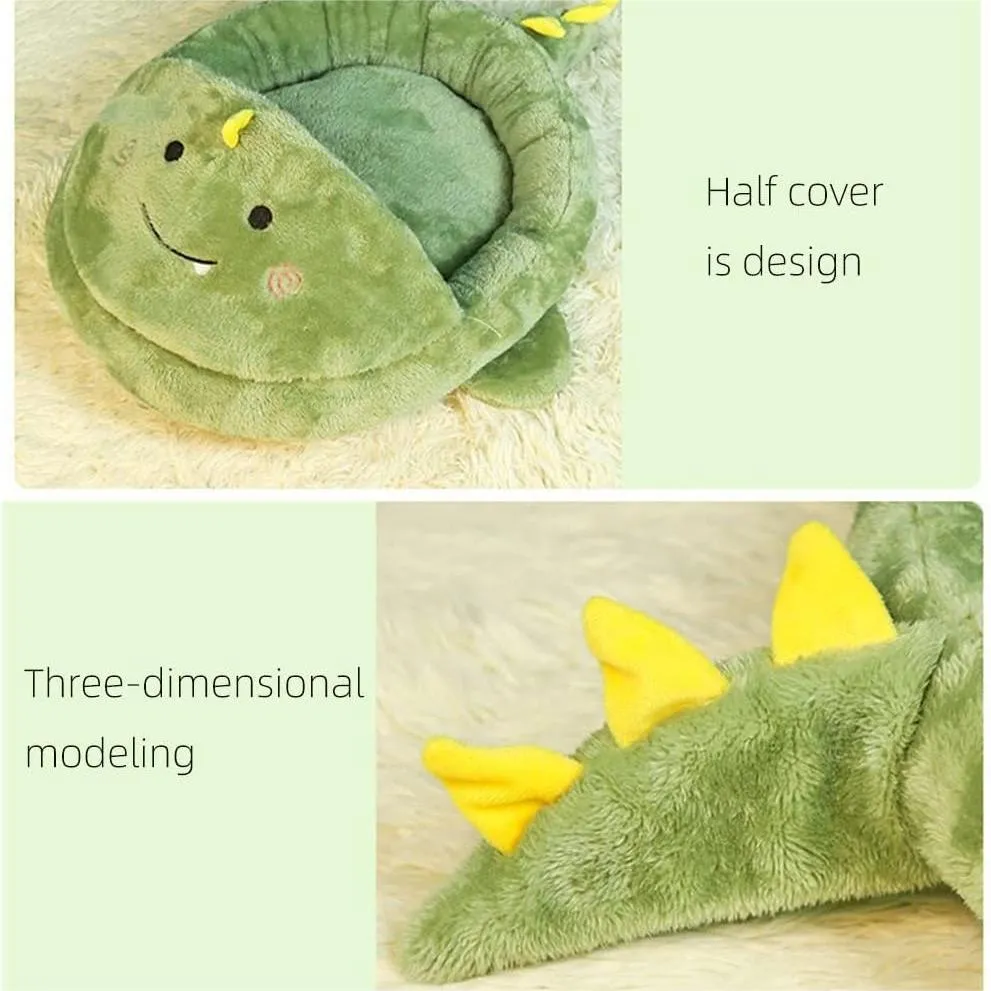 Dinosaur Shaped Semi-Closed Pet Bed
