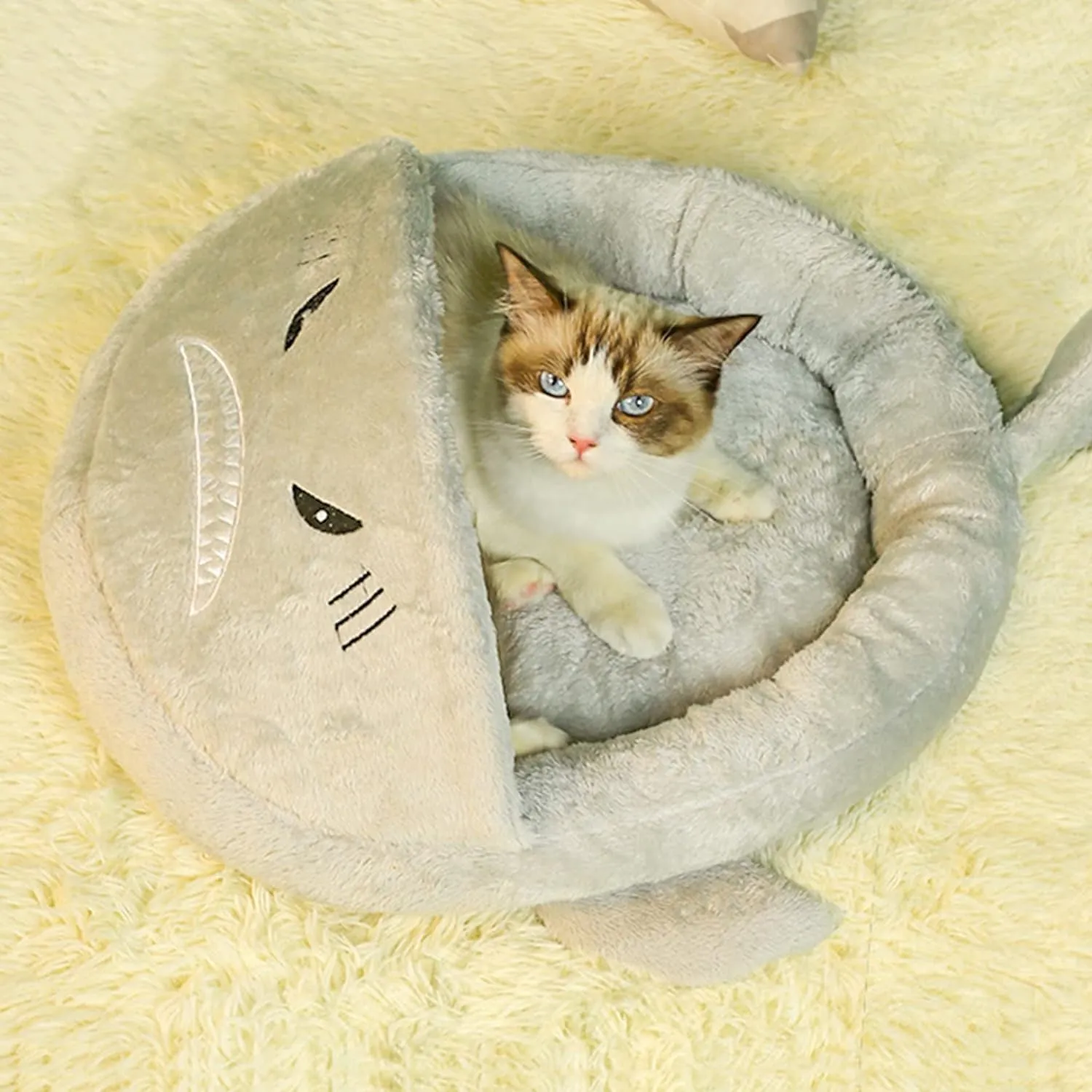 Dinosaur Shaped Semi-Closed Pet Bed