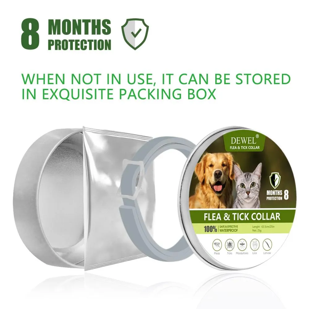 Dog Collar Anti Flea Mosquitoes Ticks Insect Herbal Pet Collar