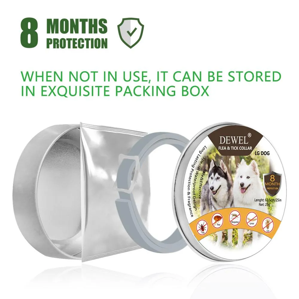 Dog Collar Anti Flea Mosquitoes Ticks Insect Herbal Pet Collar