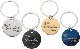 DOITOOL 4pcs Engraved Stainless Steel Pet Id Tags Round Shape Dog Tags for Cats and Puppies Names and Symbols and Adorable Pet Collars Accessory