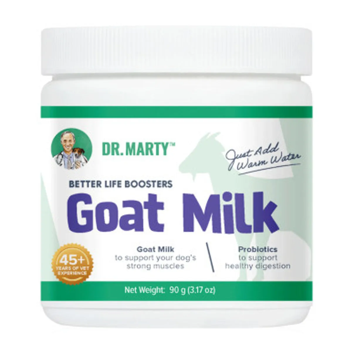 Dr. Marty Dehydrated Goat Milk Better Life Boosters Dog Supplement 3.17oz
