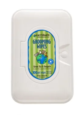 Earthbath Green Tea & Awapuhi Grooming Wipes for Dogs and Cats