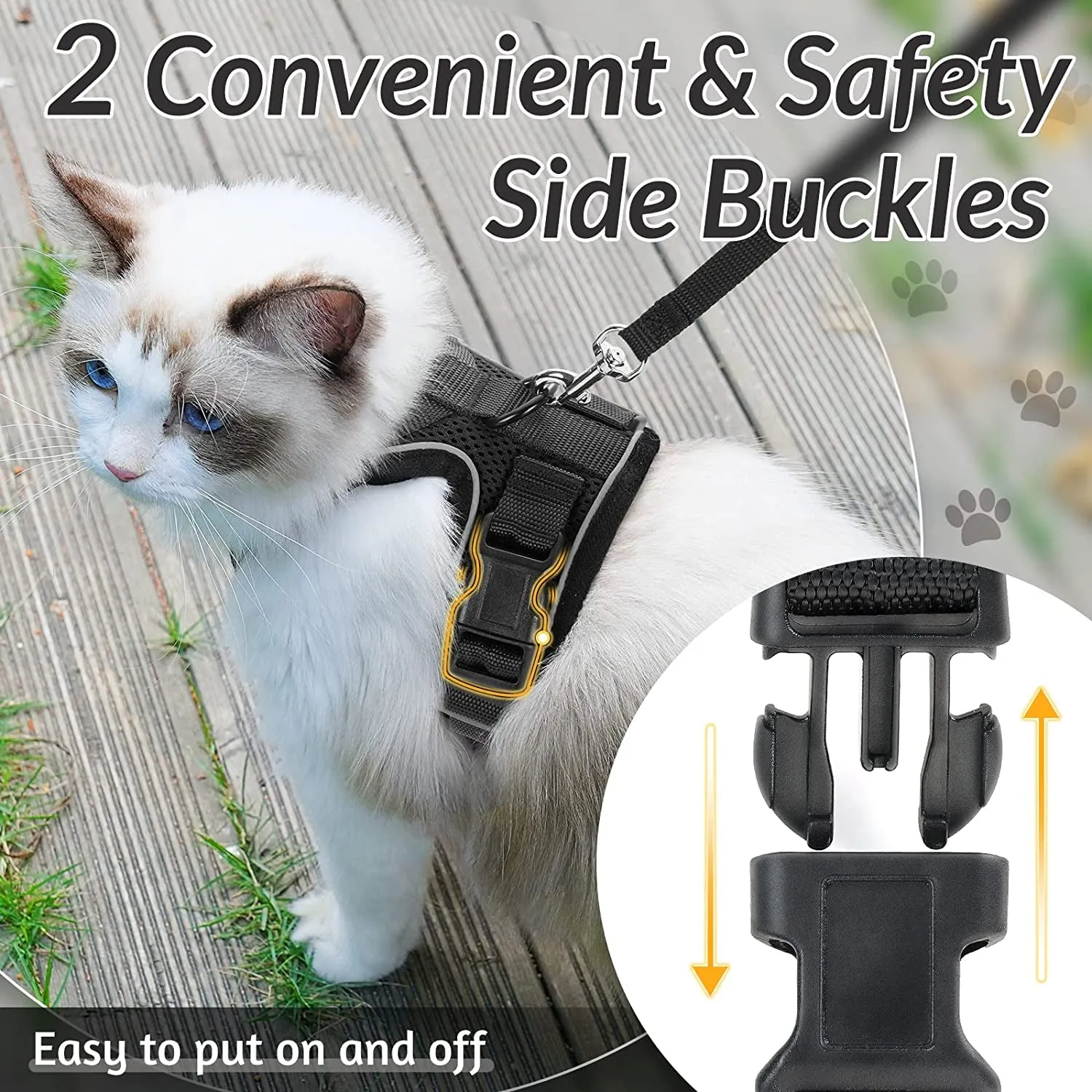 Escape-Proof Cat Harness & Leash