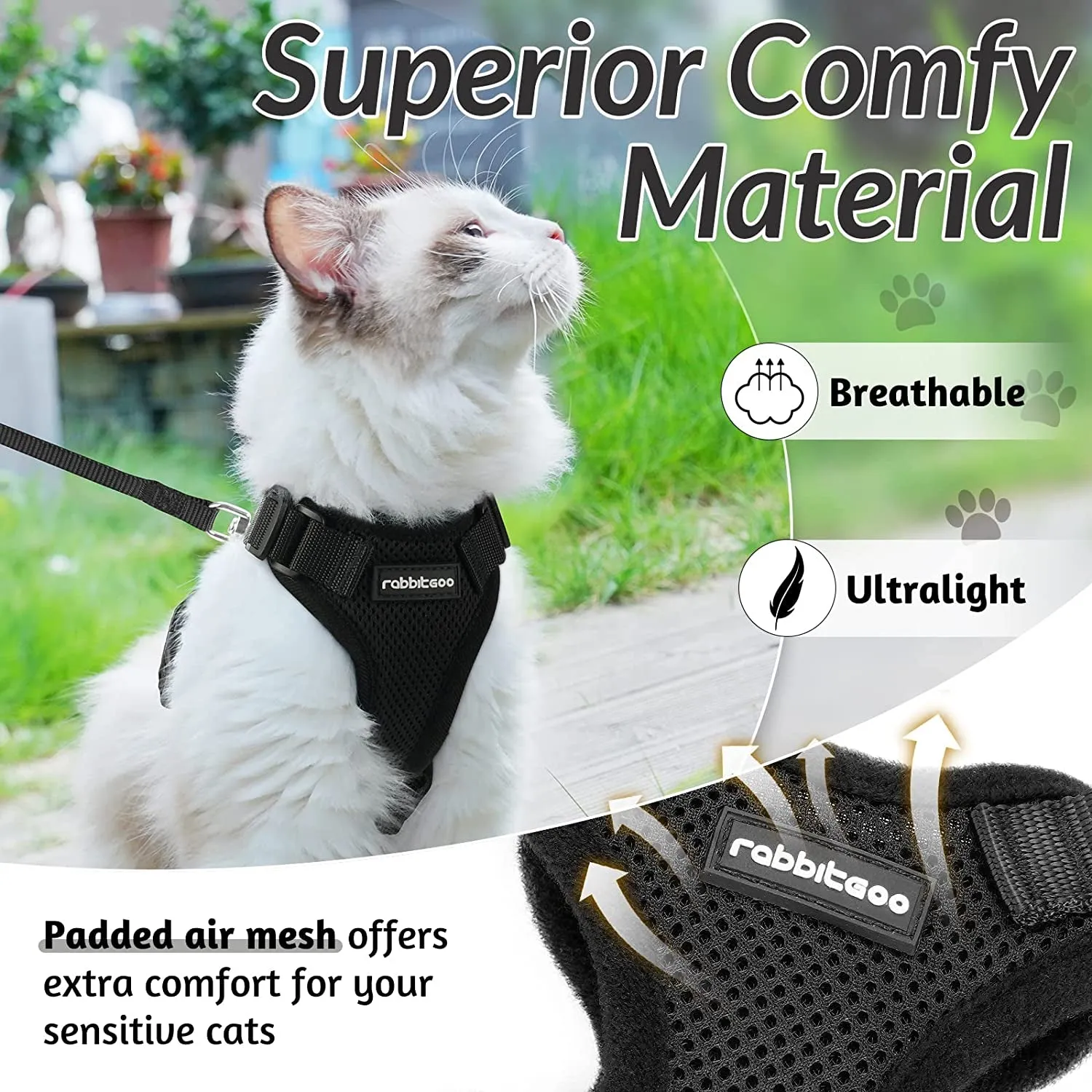 Escape-Proof Cat Harness & Leash