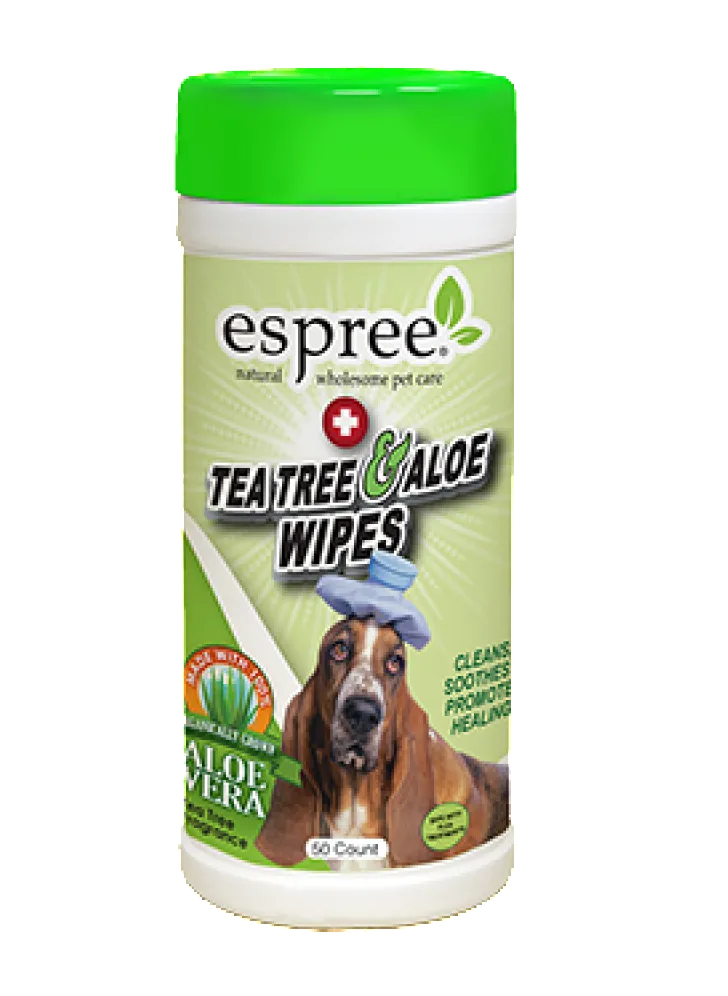 Espree Tea Tree & Aloe Wipes For Dogs ( 50 wipes )