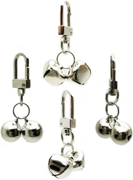 FAMOORE 4 PCS Pet Small Bells for Collar, Pet Ornament, Bell Training Pendants Jewelry for Pet Cat Dog Necklace Collar
