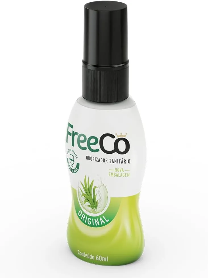 FreePoo - Toilet Odorizer Original Lemongrass - Pre Poop Odor Blocker, Aromatic Bathroom Spray, Air Freshener, Potty Deodorizer - Hygiene Kit Essential, Natural Oils - 2.0 floz