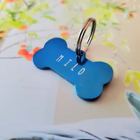 Hand Stamped Bone Tag | Teacup Breed or Cat Size