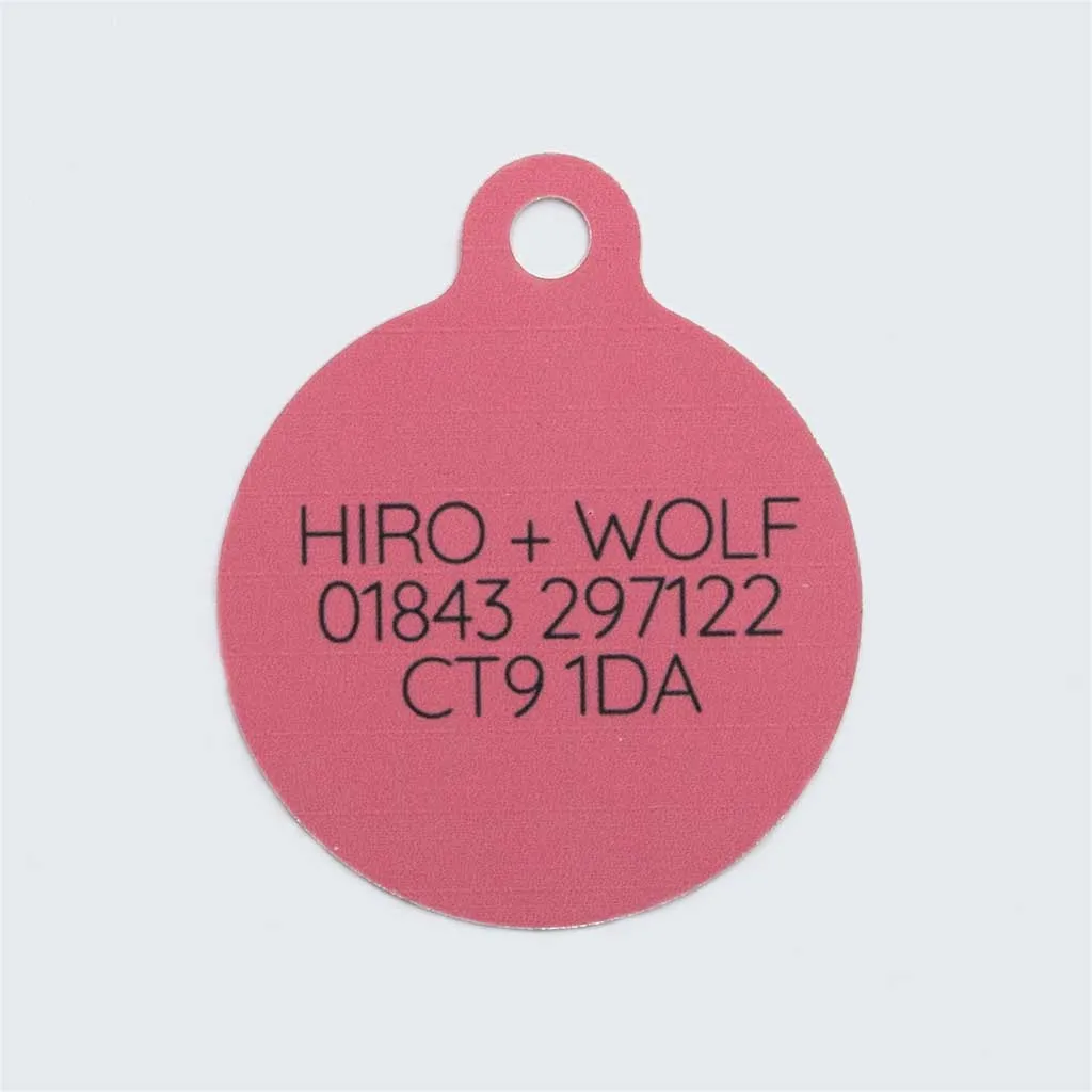 'Inca Pink' Pet Tag