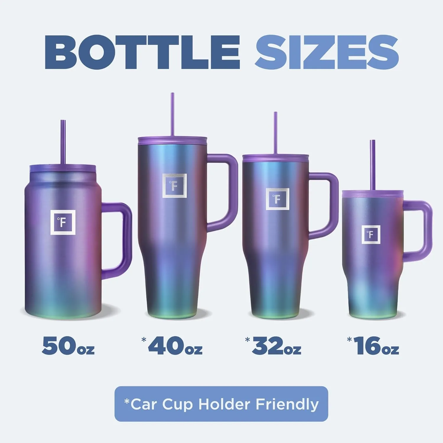 IRON FLASK Co-Pilot Insulated Mug w/Straw & Flip Cap Lids - Cup Holder Bottle for Hot, Cold Drink - Leak-Proof - Water, Coffee Portable Travel Mug - Dark Pine, 16 Oz