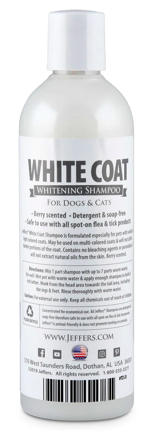 Jeffers White Coat Whitening Pet Shampoo