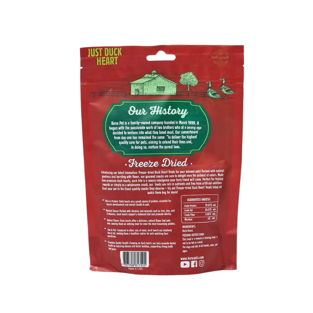 Kanu Pet Freeze Dried Duck Heart Dog Treat