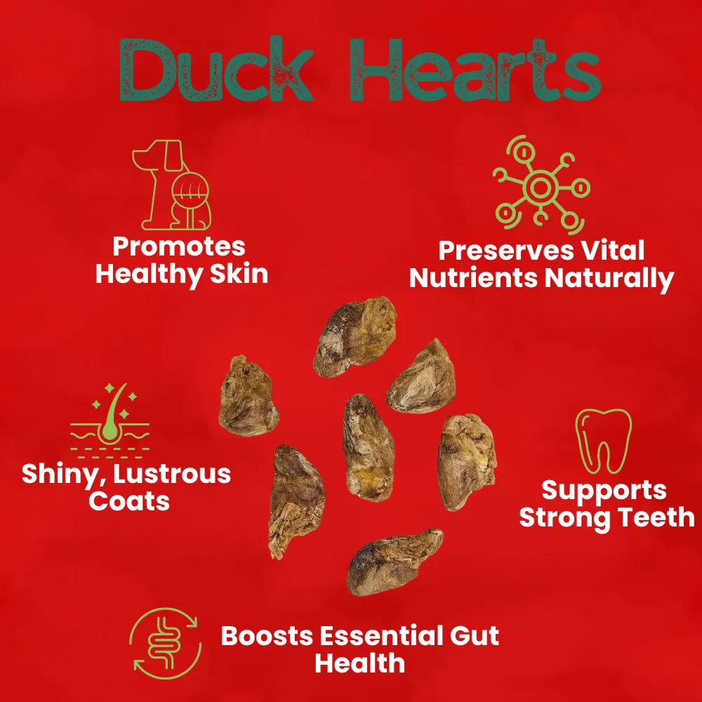 Kanu Pet Freeze Dried Duck Heart Dog Treat