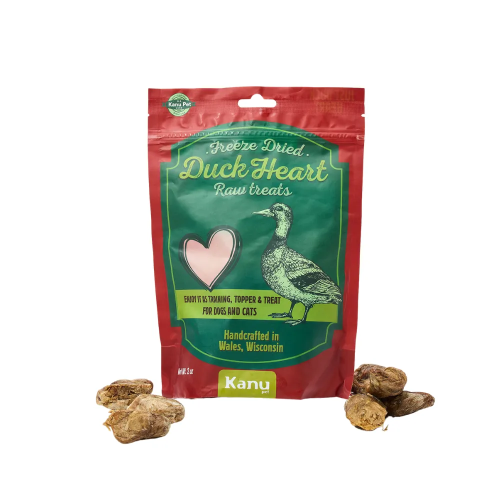 Kanu Pet Freeze Dried Duck Heart Dog Treat