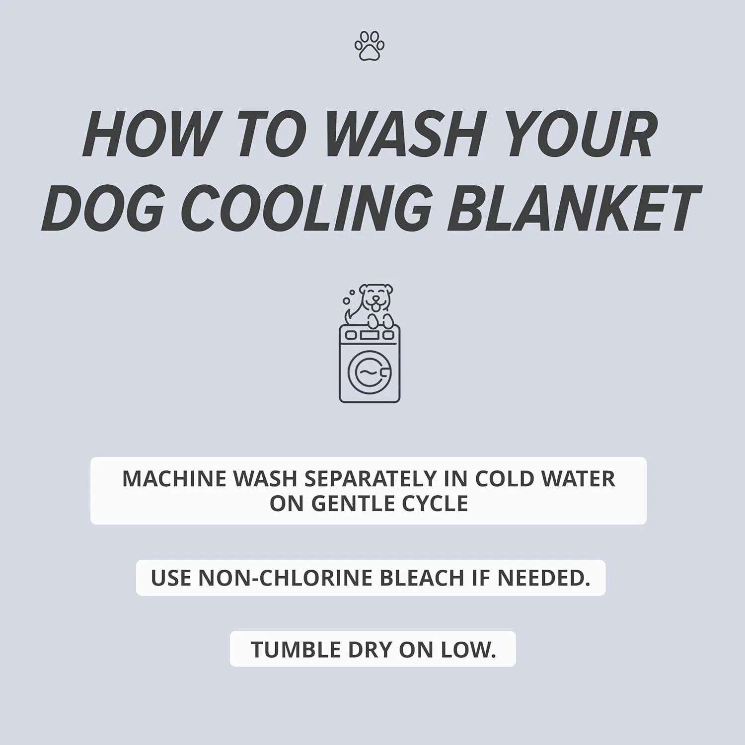 Meadowlark Cooling Blanket, Waterproof, Washable Couch Cover for Small to Large Dogs & Cats - 40 x 30 in Grey