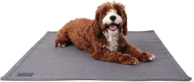 Meadowlark Cooling Blanket, Waterproof, Washable Couch Cover for Small to Large Dogs & Cats - 40 x 30 in Grey