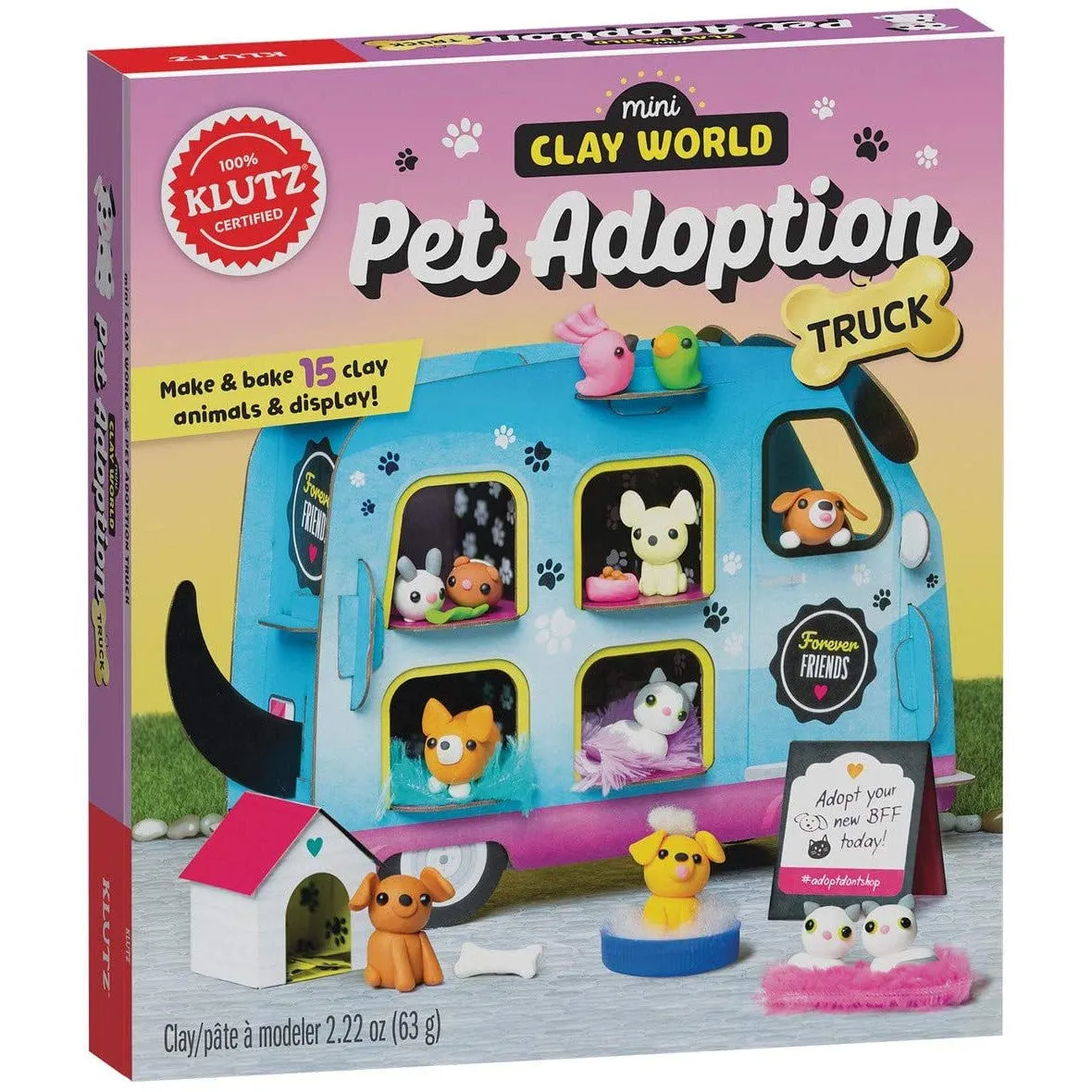 Mini Clay World Pet Adoption Truck
