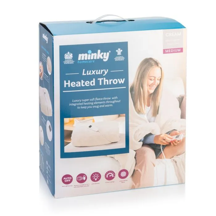 Minky Luxury Heated Throw - Medium