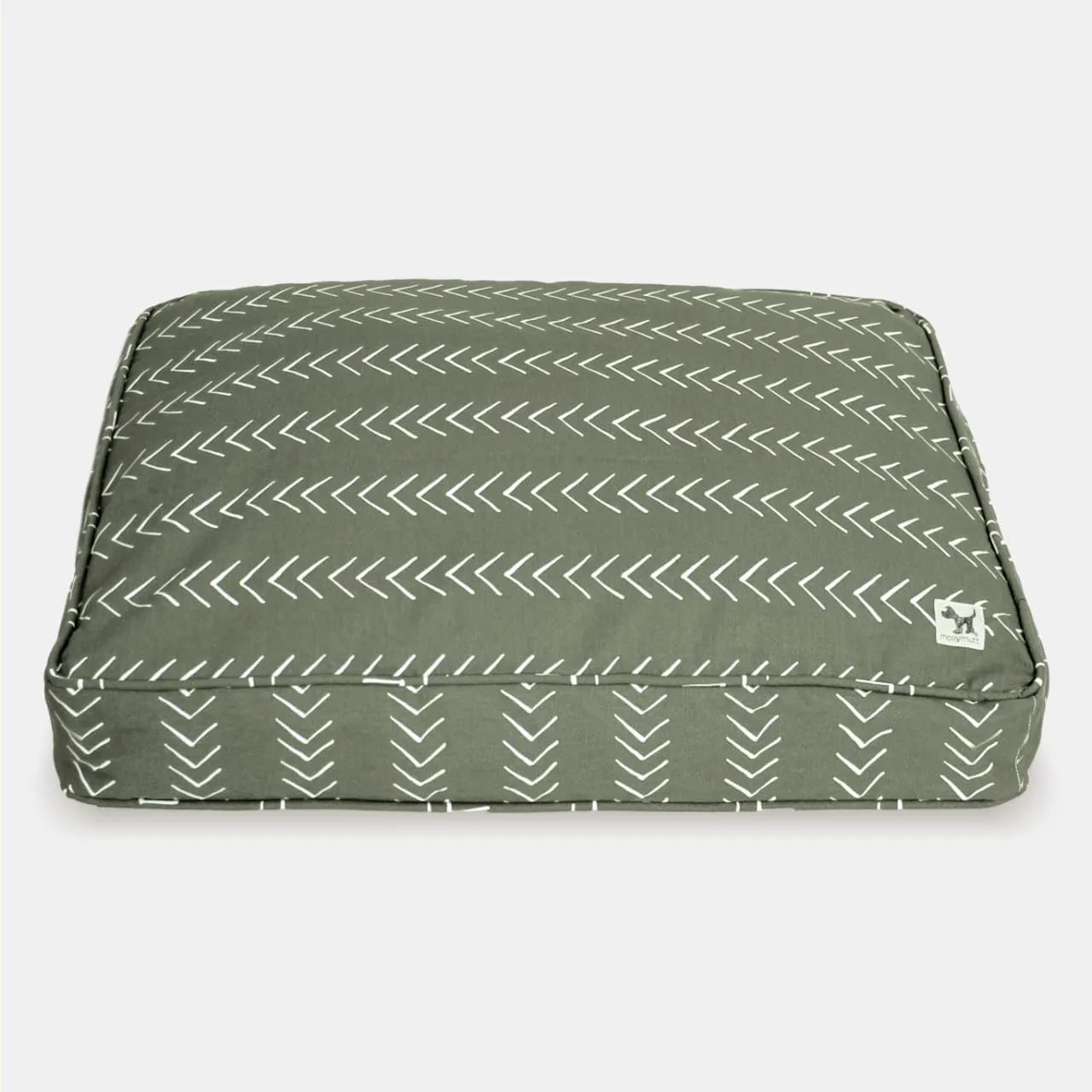 Molly Mutt Dog Crate Pad Cover, 100% Cotton Canvas Mat for Dog or Puppy Crate Bed, Durable, Washable, and Free of Harmful Chemicals, Pre-Shrunk, 48"x30"x2.5", Forever Young