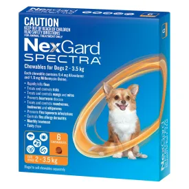 NexGard Spectra Dog 2-3.5kg Orange