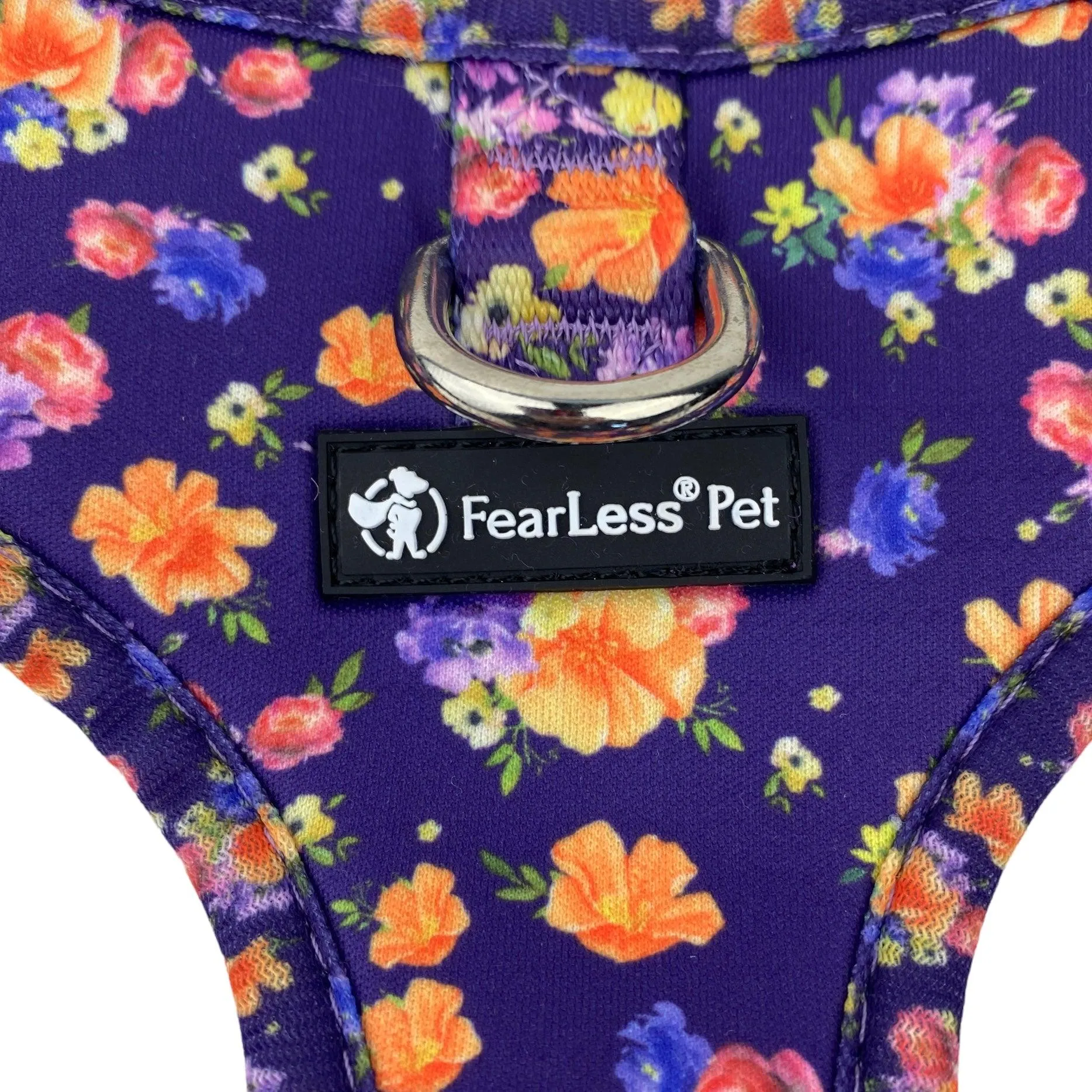 No Pull Cat & Dog Harness  - Purple Poppies