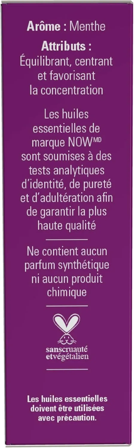 NOW Essential Oils, Mind That Energy Roll On, Non-GMO Project Verified, Focusing Blend, Steam Distilled, Topical Aromatherapy, 10-mL