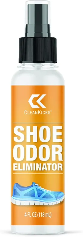 Odor Eliminator Spray, Deodorizes & Removes Bad Smells, Boots, Cleats, Sneakers, Easy to Store, 4oz Bottle