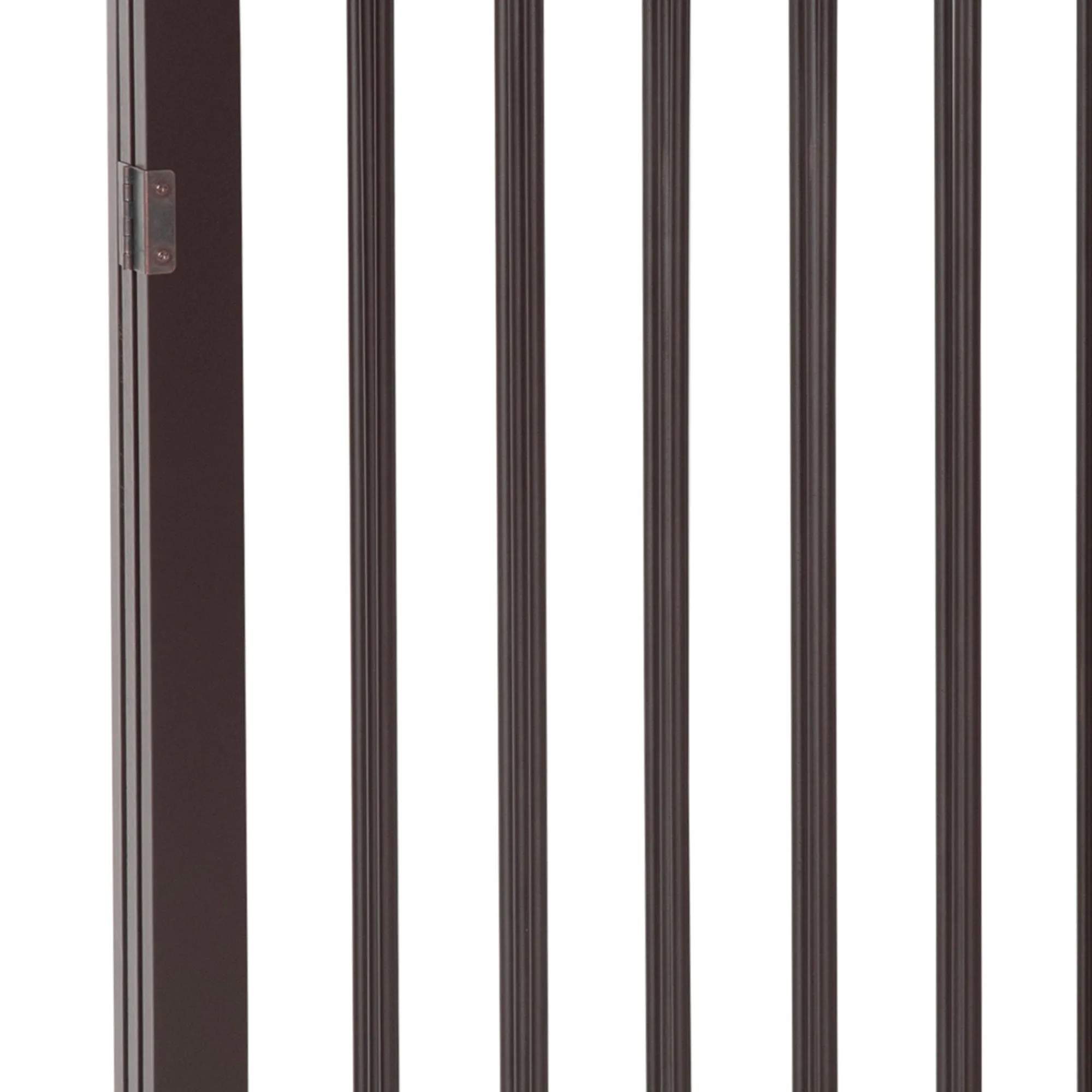 PawHut Pet Gate 160L1.2D76H cm Free Standing Folding Pet/Child Safety Fence-Dark Brown