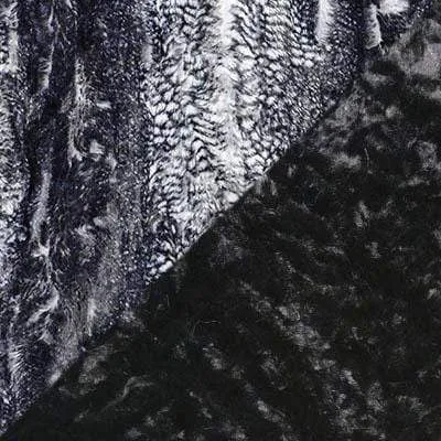 Pet / Dog Blanket - Luxury Faux Fur in Black Mamba