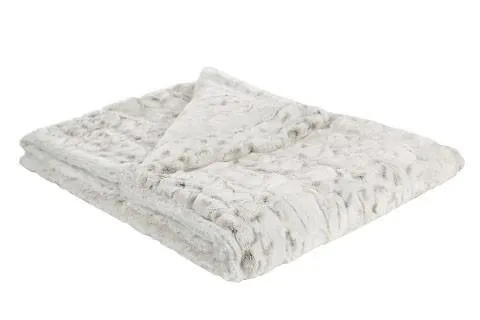 Pet / Dog Blanket - Luxury Faux Fur in Winters Frost