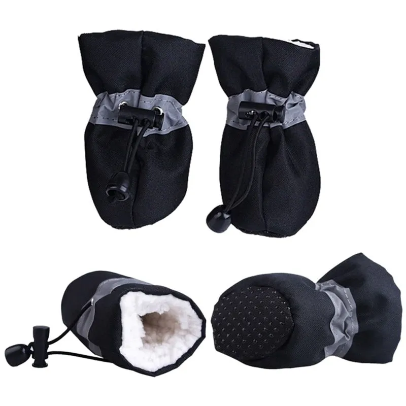 Pet Dog shoes Waterproof Anti-slip boots 4pcs/set (Many Different Colors and Styles) Fast Shipment