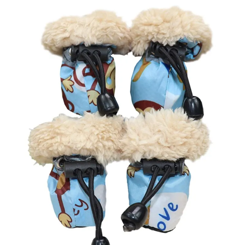 Pet Dog shoes Waterproof Anti-slip boots 4pcs/set (Many Different Colors and Styles) Fast Shipment