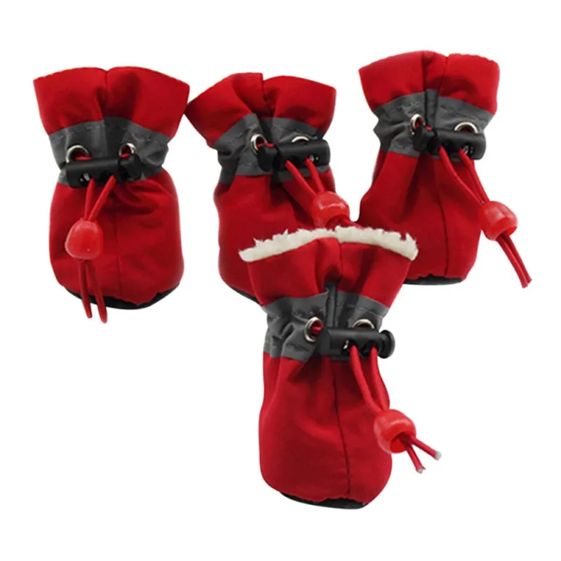Pet Dog shoes Waterproof Anti-slip boots 4pcs/set (Many Different Colors and Styles) Fast Shipment