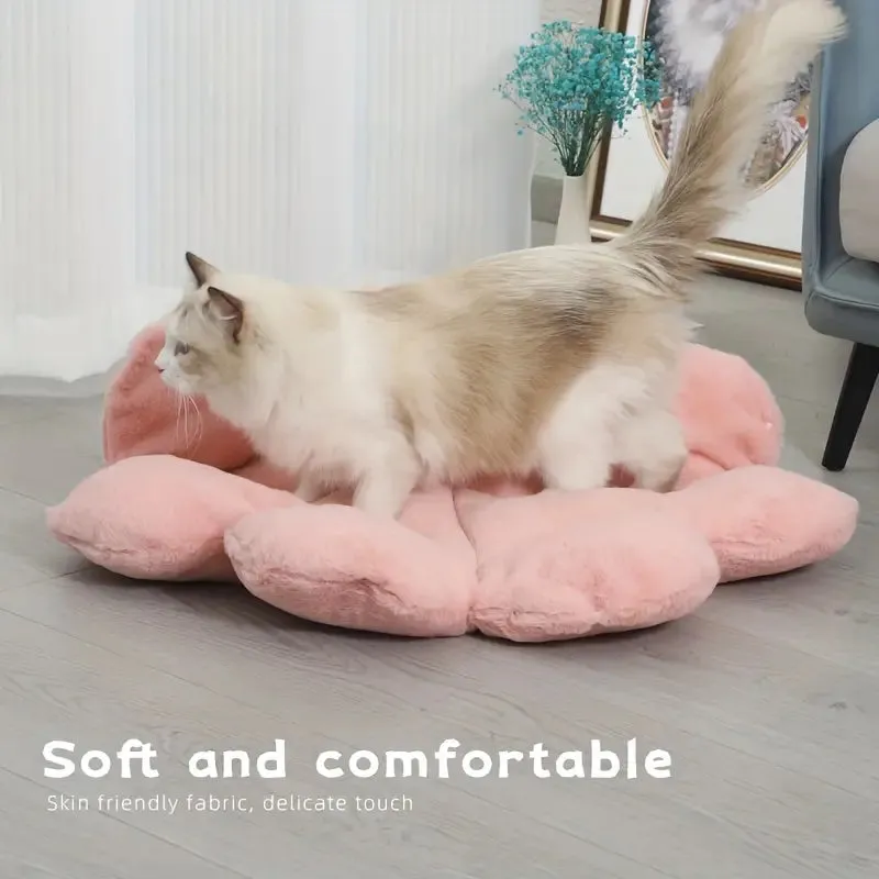 Pink Changeable Flower Cat Bed