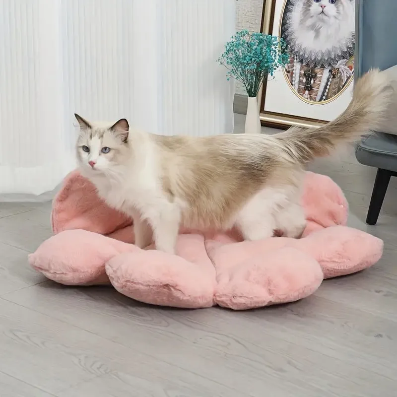Pink Changeable Flower Cat Bed