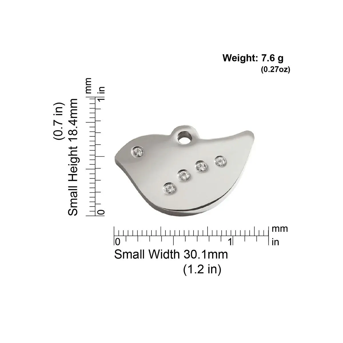 Red Dingo Diamante Bird Pet ID Cat Tags