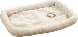 Sherpa Crate Pet Bed with Bumper-Style Cushioning for Comfort in Crate