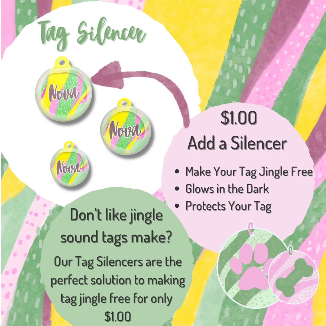 Short Stuff With Fluff Funny Dog Tag