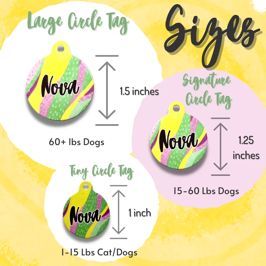 Short Stuff With Fluff Funny Dog Tag