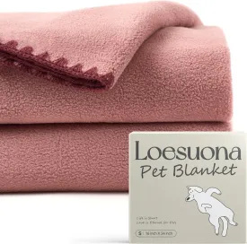 Super Soft Fleece Dog Blanket - 2 Pack, Dog Blankets for Small Dogs, Dog Blankets for Medium Dogs Washable, 24"x16" Puppy Blankets for Couch, Cat Blanket, All-Season Comfort