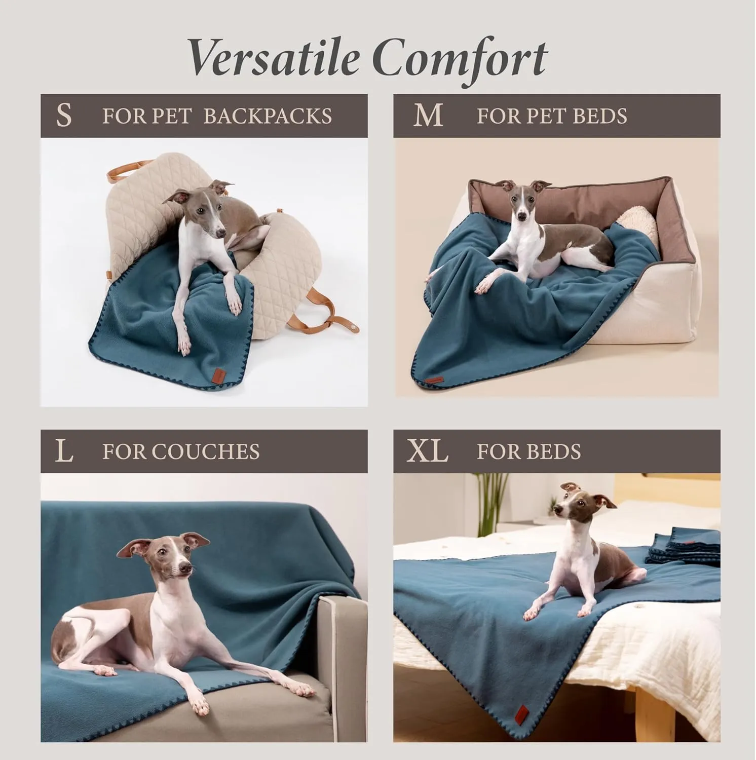 Super Soft Fleece Dog Blanket - 2 Pack, Dog Blankets for Small Dogs, Dog Blankets for Medium Dogs Washable, 24"x16" Puppy Blankets for Couch, Cat Blanket,All-Season Comfort
